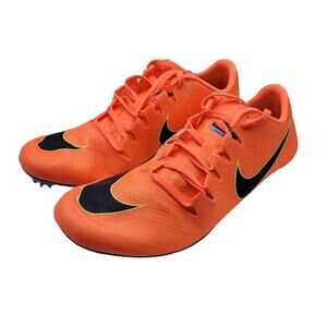 NIB Nike Zoom JA Fly 3 In Bright Mango Black Sprint Spikes Mens 10.5/ Womens 12